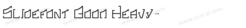 Slidefont Boom Heavy字体转换
